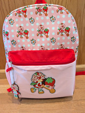 Strawberry Shortcake Pink Polka Dot Backpack, Adjustable Strap