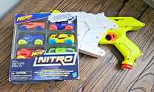 Nerf Nitro Set with Foam Cars 6-Pack - Set 1 Brand New Sealed In Box