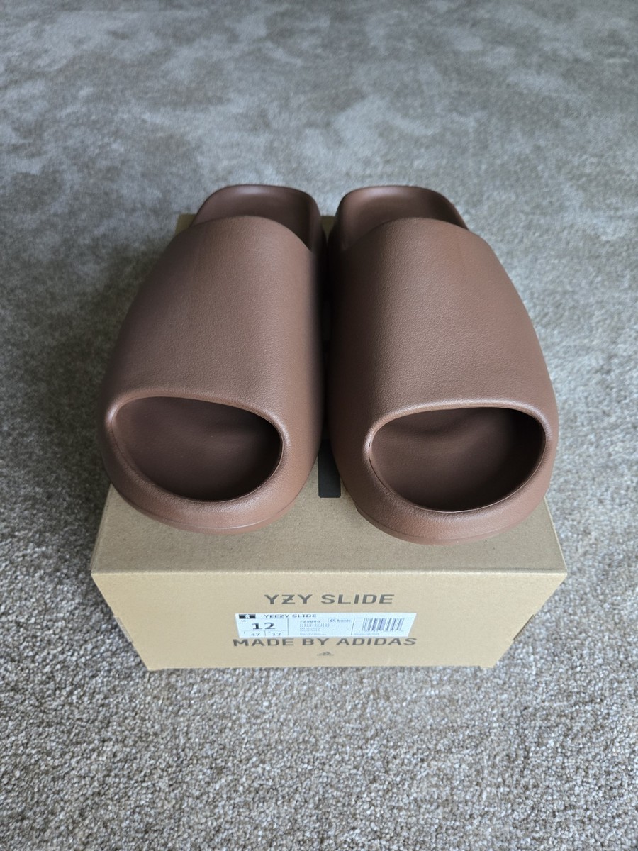 Adidas Yeezy Slide Flax Dark Beige FZ5896 Men's SZ 12 | eBay
