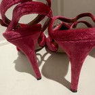 Kurt Geiger London Pink Synthetic Open Toe Strappy Bow Rhinestone Heels 10 EUC — photo 5