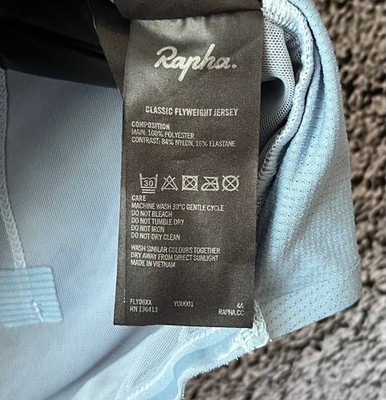 Rapha Classic Flyweight Cycling Jersey Womens Small Blue Short
