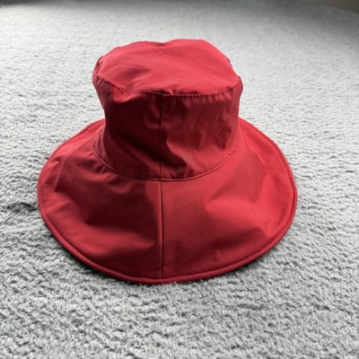 Shade & Shore Hat Bucket Fitted Womens One Size Red Sun Beach Summer