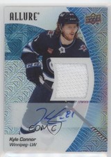 2023-24 Upper Deck Allure Blue Line Auto Jersey 14/25 Kyle Connor #53 Auto p0r