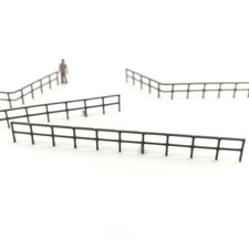 10x H0 Metallzaun 1:87 Gel&auml;nder Handlauf Zaun Industriezaun Modellbahn Zubeh&ouml;r