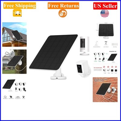 5W Solar Panel Charger for Ring & Wyze Battery Cameras,  Waterproof, 9.8ft