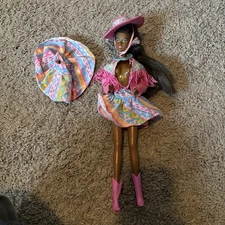 Western Fun Barbie Vintage African-American Christie Doll Mattel TLC Inc 90s