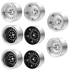 FLYXM 4PCS Alu 2.2" Beadlock Wheels Rims for 1/10 RC Rock Crawler Axial Wraith