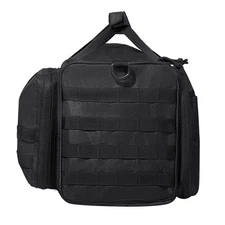 Multi-Compartment 3-Pistol Range Bag 14.2x12.2x10.2in Shoulder Strap