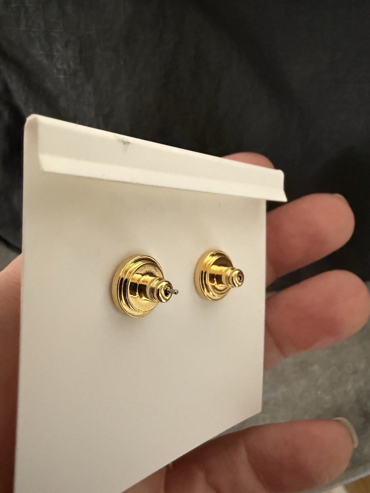 RARE Tory Burch Roxanne Heart Drop stud earrings emerald green resin gold base  thumbnail 2