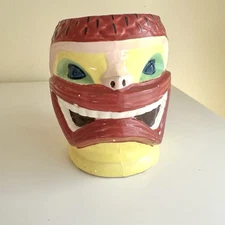 Vintage STEVE CRANE Ku Warrior Kon Tiki Mug Designed By Florian Gabriel