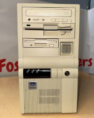 Genesys Beige AT PC Jaton VX JMB55VX Intel Pentium-MMX CPU @ 166MHz 32Mb RAM  KL