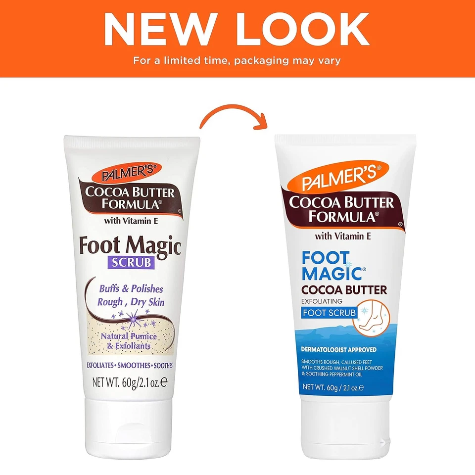 Palmer's Cocoa Butter Foot Magic Scrub with Vitamin E Exfoliating Cream 2.1oz - Image 2 of 4