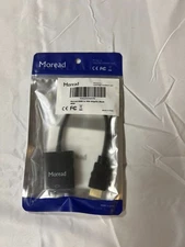 Moread HDMI to VGA Adapter Cord Black New Black, In original bag