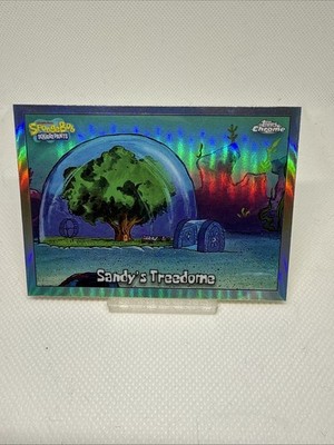 Sandy s Treedome SpongeBob SquarePants Topps Chrome Refractor