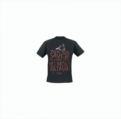 GW127d Batman T-Shirt -M- There is no Savior, schwarz Neu & OVP