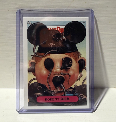 #ad Topps Garbage Pail Kids Rodent Rob #18a Sticker Non Sport Trading Card $28.00