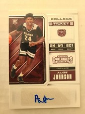2018 Contenders Draft Picks #95 ALIZE JOHNSON College Ticket Rookie AU (RC)