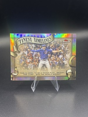 2026 Topps Finest Finest Timelines REFRACTOR Kris Bryant Cubs FT-30