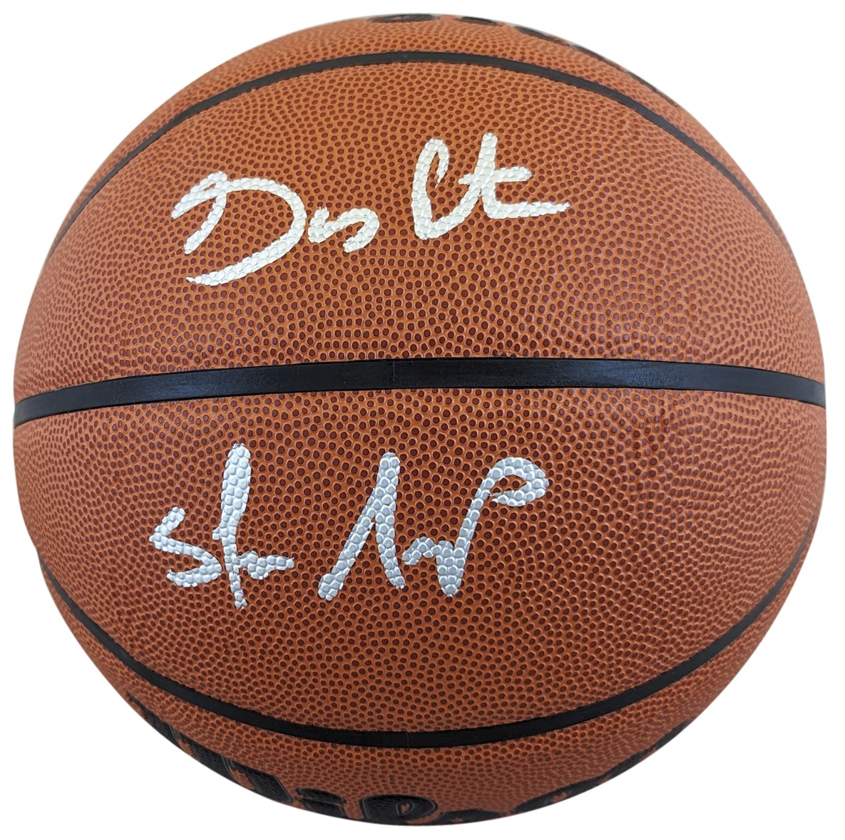 Gary Payton & Shawn Kemp Autographed Signed Seattle Supersonics Sonics Authentic Wilson Basketball BAS Witnessed 
