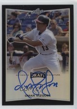 2016 Leaf Metal Draft Black Prismatic /10 Omar Vizquel #BA-OV1 Auto r9d