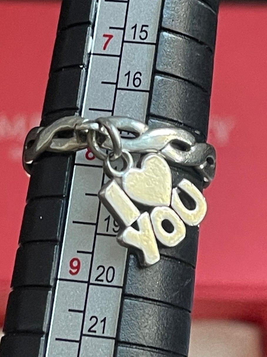 James Avery Twisted Wire Dangle Ring With Charm - image 7