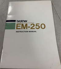 Brother EM-250 Electronic Office Typewriter Instruction Manual Printed In Japan thumbnail