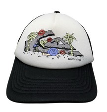 Quiksilver Beach Logo SnapBack Trucker Hat Cap Youth Size 53cm