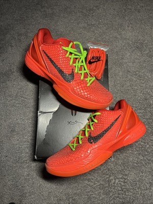 Nike Zoom Kobe 6 Reverse Grinch Size 11 FV4921-600 Red