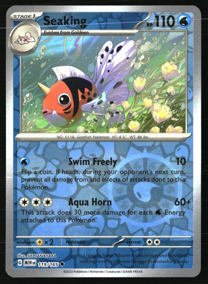 Seaking Uncommon SV: Scarlet & Violet 151 119/165 NM