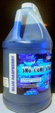 Snow Cone Syrup BLUE RASPBERRY Flavor 1 GALLON JUG slushy sno cone syrup