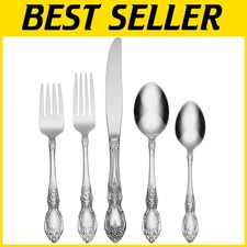 Wordsworth Flatware Set - 45-Piece Service for 8