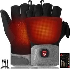Heated Gloves Men Women Rechargeable Detachable Full Half Hands Heated Glove