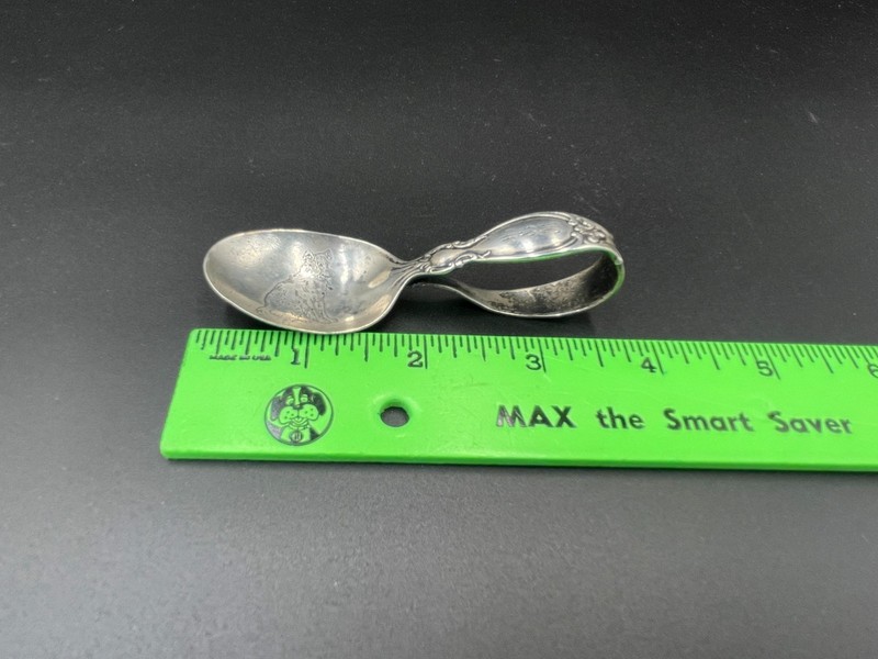 Vintage Antique Collie Sterling Silver Baby Spoon