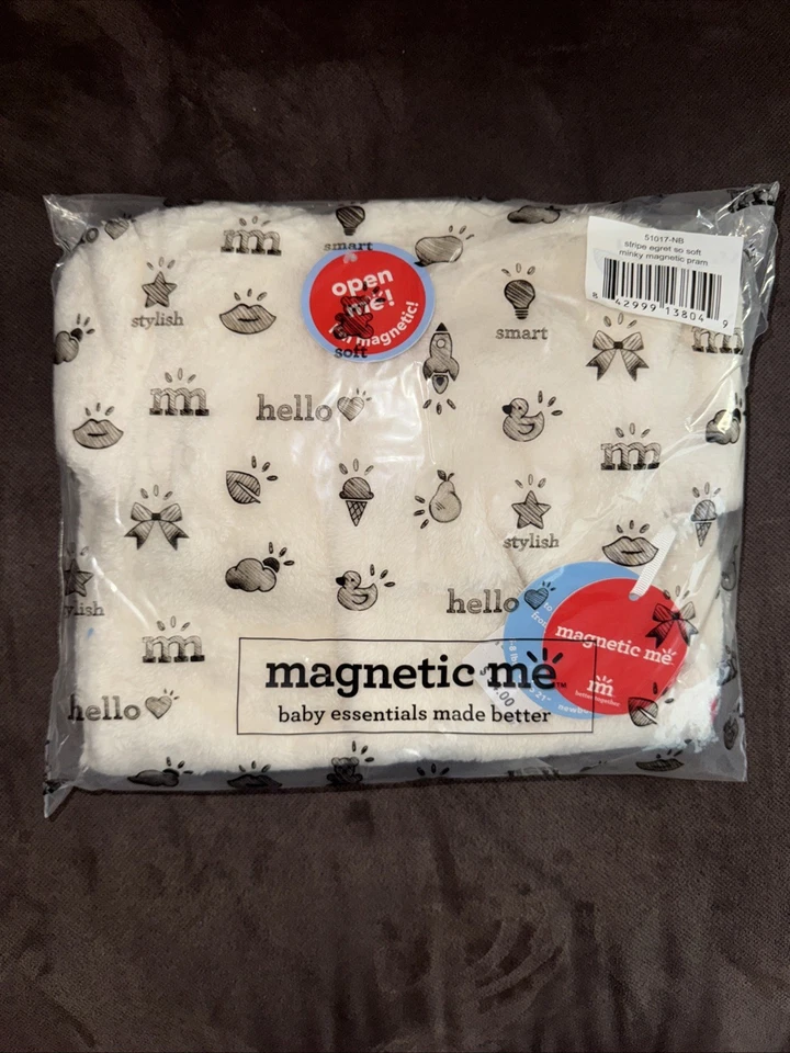 Magnetic Me Fleece Teddy Newborn 5-8 Lbs Super Soft One Piece With Hand Cover - Image 2 of 2