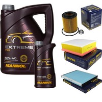 SCT Inspektionspaket 6L Mannol Extreme 5W-40 FüR Opel Corsa D 1.7 Cdti