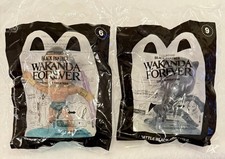 McDonald's Happy Meal Toys 2022 Black Panther WAKANDA FOREVER Lot of 2 6 9
