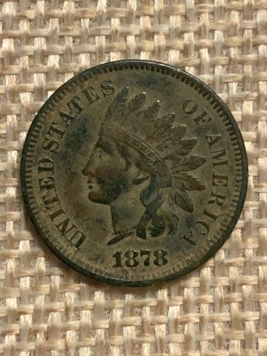 1878 Indian Head Cent VF+ details
