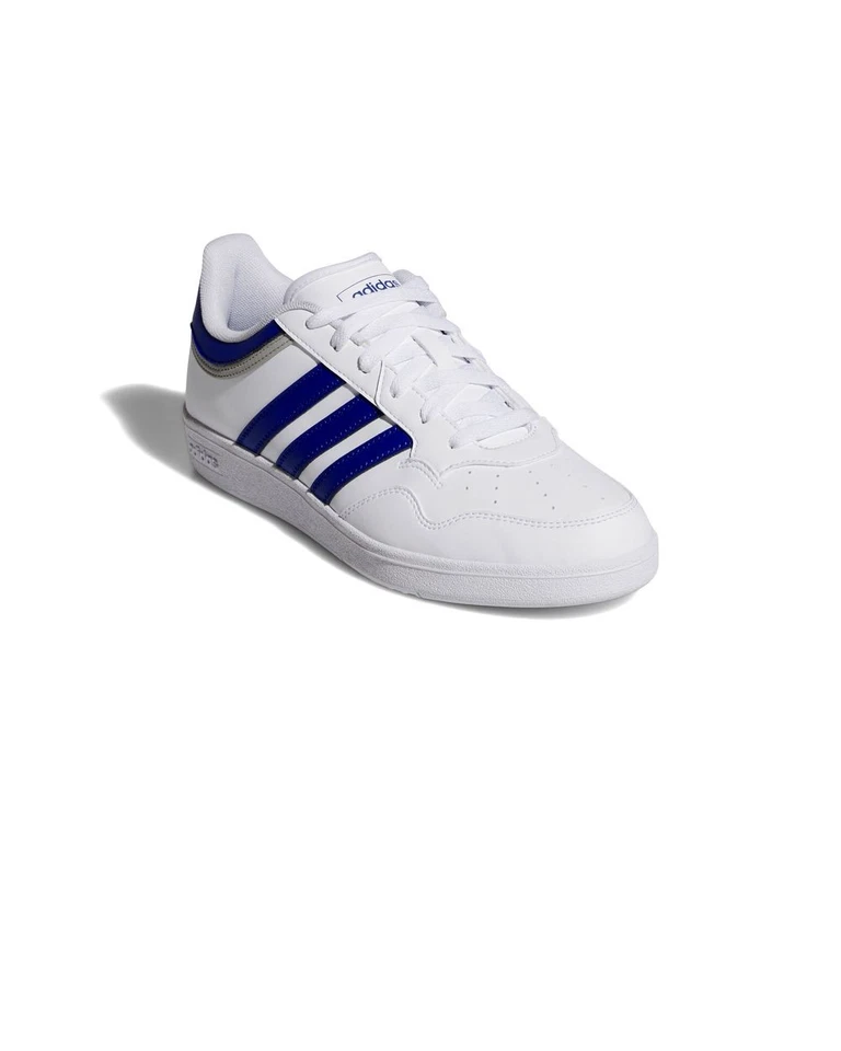 Scarpe Sneakers UOMO Adidas HOOPS 4.0 Low Bianco Azzurro Sportswear Lifestyle  - Immagine 4 di 4