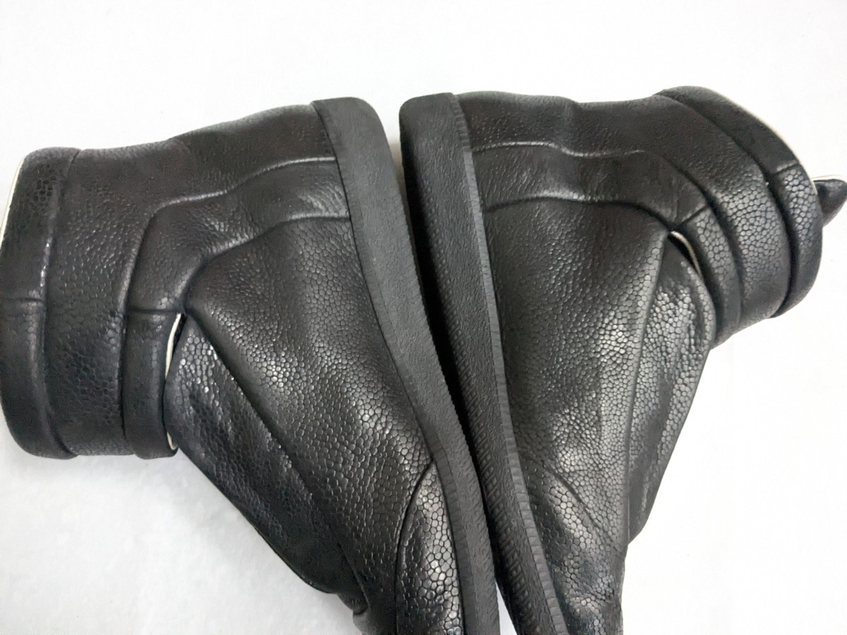 Maison Margiela Future Black Men 11 44 Leather High Top Sneaker