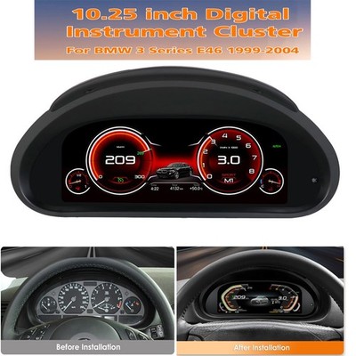 LCD Digital Cluster Instrument Speedometer Dashboard For BMW 3er E46 1999-2004