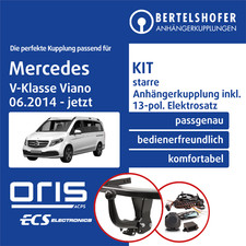 Für MERCEDES V-Klasse Viano Typ W447 06.14- AHK starr +13pol spez E-Satz NEU PKW