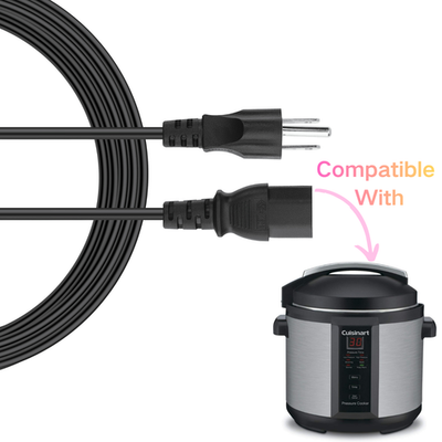 #ad UL 3 Prong Power Cord For Cuisinart CPC 600 Electric Pressure Cooker $9.08