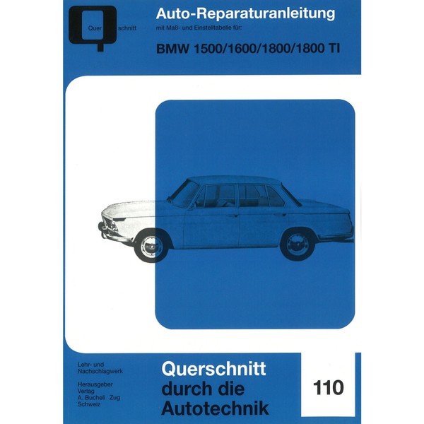 BMW 1500/1600/1800/1800 TI Typ 115/116/118 Baujahre 1962-1972 Reparaturhandbuch-image