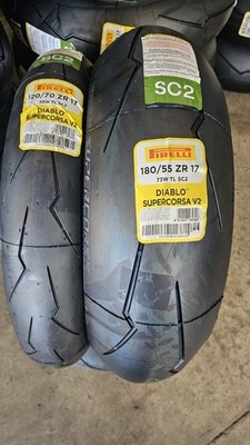 Pirelli ディアブロスーパーコルサV2 120/70 180/55 PIRELLIスーパーコルサV2 120/70-17 180/55-17 Coppia 120/70 ZR17 58W