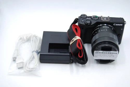 USED Canon EOS M3 Mirrorless Camera with 18-55mm Lens (Black)