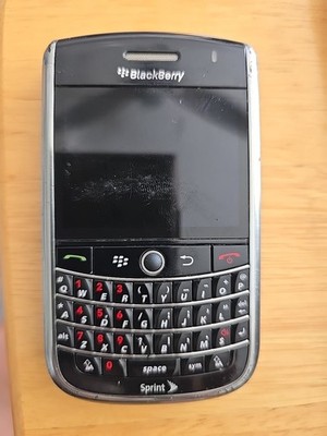 The image shows a BlackBerry Tour 9630, specifically the Sprint version.