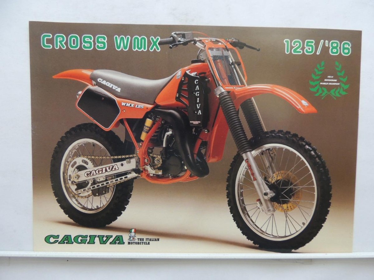 Cagiva Cross WMX 125/'86 Motorcycle Brochure Specifications L9564