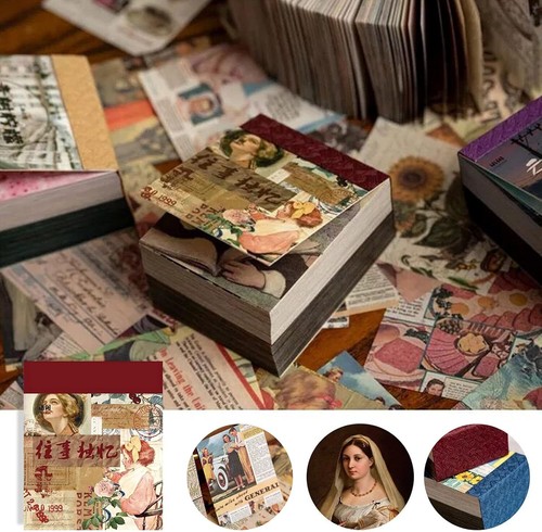 400Pcs Junk Journal Vintage DIY Material Paper Journaling Supplies Scrapbooking - Picture 7 of 11