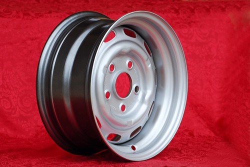4 cerchi acciaio 6x15 / 7x15 Porsche 911 912 SC 914-6 Stahlfelgen steel wheels - Foto 5 di 21