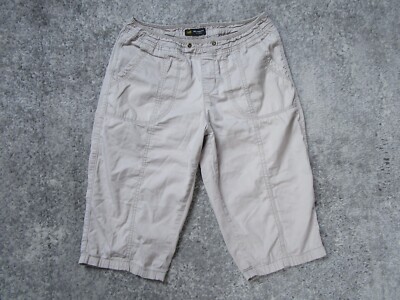 Lee Shorts Womens 26 Relaxed Fit Cargo Biege Mid Rise Bottoms Outdoor  Casual